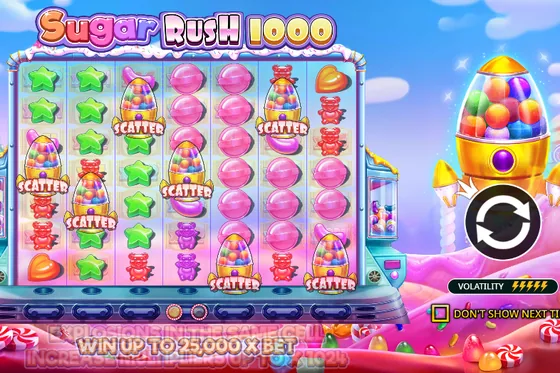Sugar Rush Super Scatter slot artwork